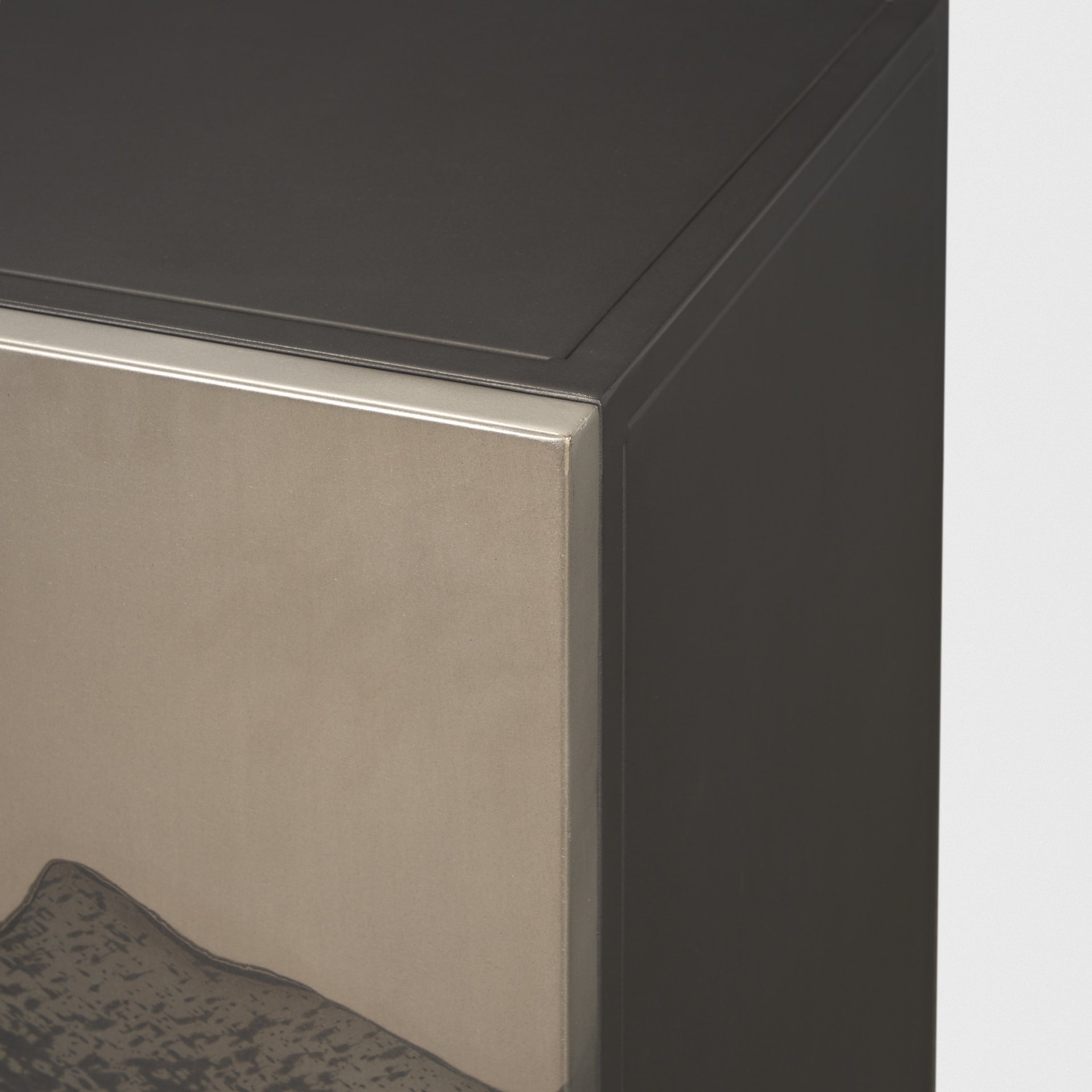 Roxdale Acid Washed Iron Metal Accent Cabinet large image 