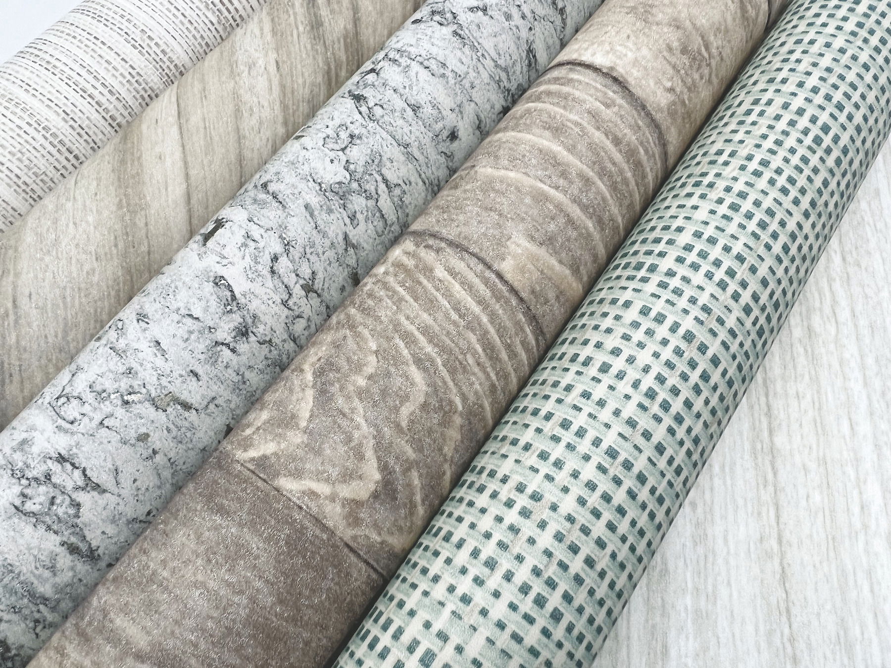 Hermosa Herringbone Brown Peel & Stick Wallpaper large image 