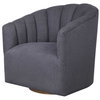 Cuthbert Modern Swivel Chair, Accent Chair by Uttermost, 31" width x 32.25" height x 32" depth thumbnail 5