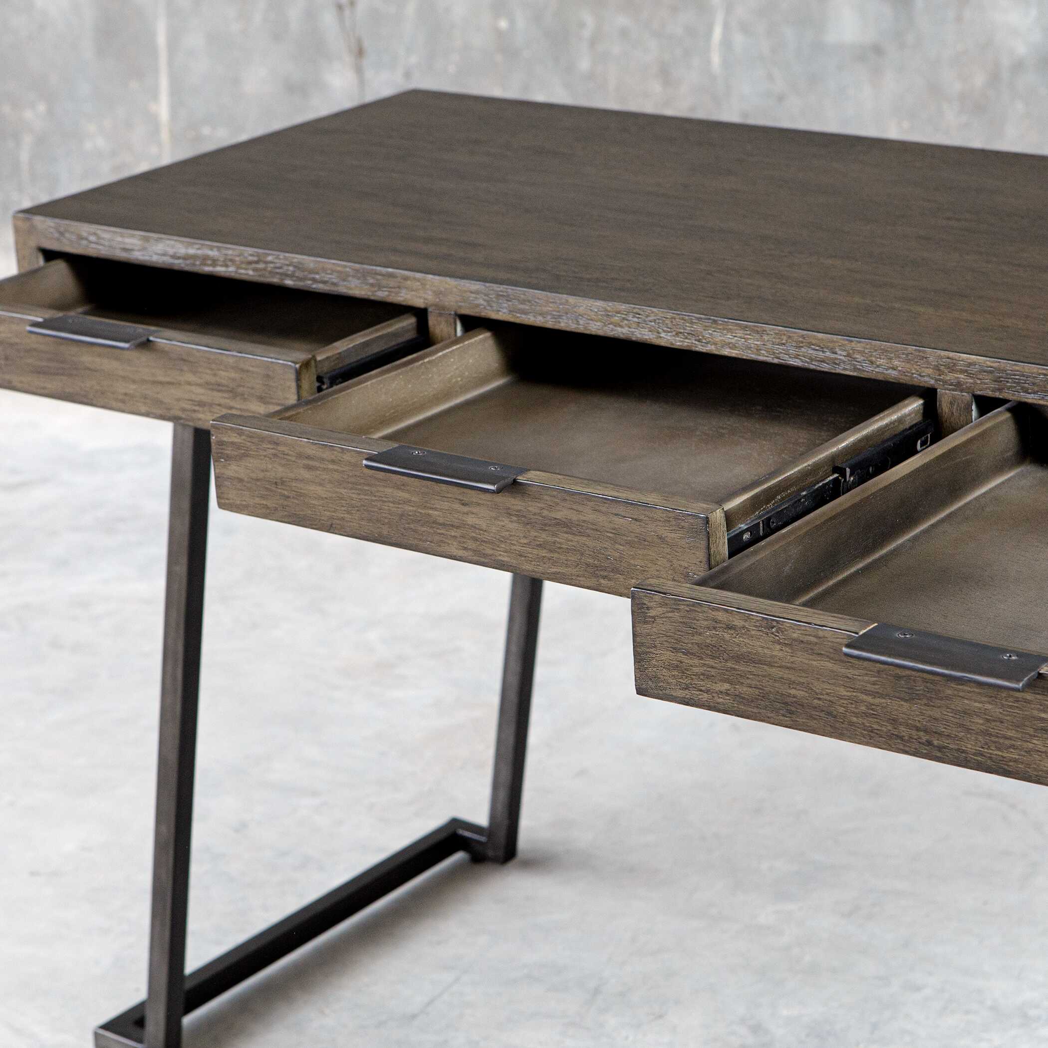 Comrade Natural Wood Desk large image 