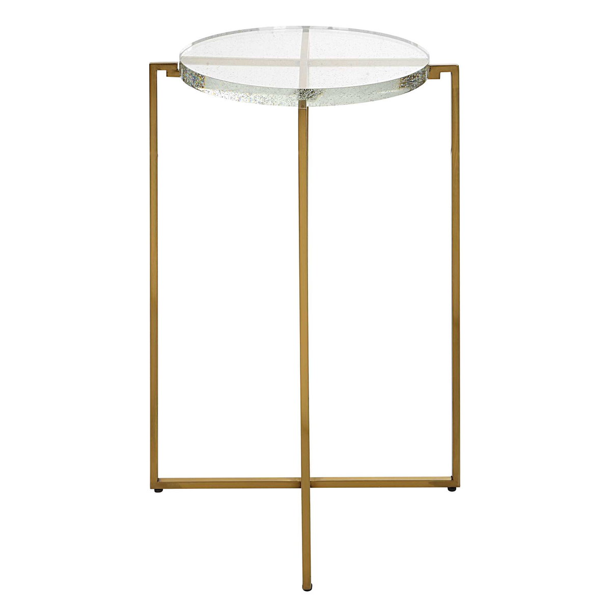 Star-crossed Glass Accent Table, Furniture by Uttermost, 15.62" width x 24.25" height x 15.62" depth View 6