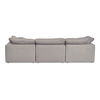 Clay Modular Sofa Light Grey, Sectional Sofa by Moe's Home, 133.5" width x 32.5" height x 44.5" depth thumbnail 4