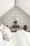 Woven Buffalo Check Linen Wallpaper thumbnail 1