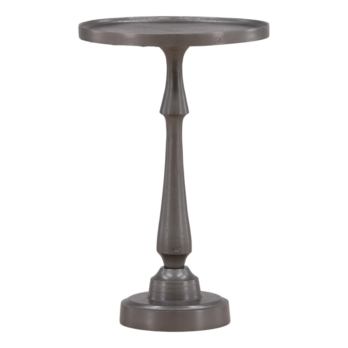 Luned Side Table Antique Nickel Small, Side & End Table by Dovetail, 13.5" width x 21" height x 13.5" depth View 1