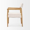Toni Light Brown Nettlewood with Cream Heathered Performance Fabric Dining Chair thumbnail 5