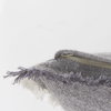 Thais 13x21 Gray Fabric Fringed Decorative Pillow Cover, by Mercana, 13" length x 21" width x 0.2" height thumbnail 12