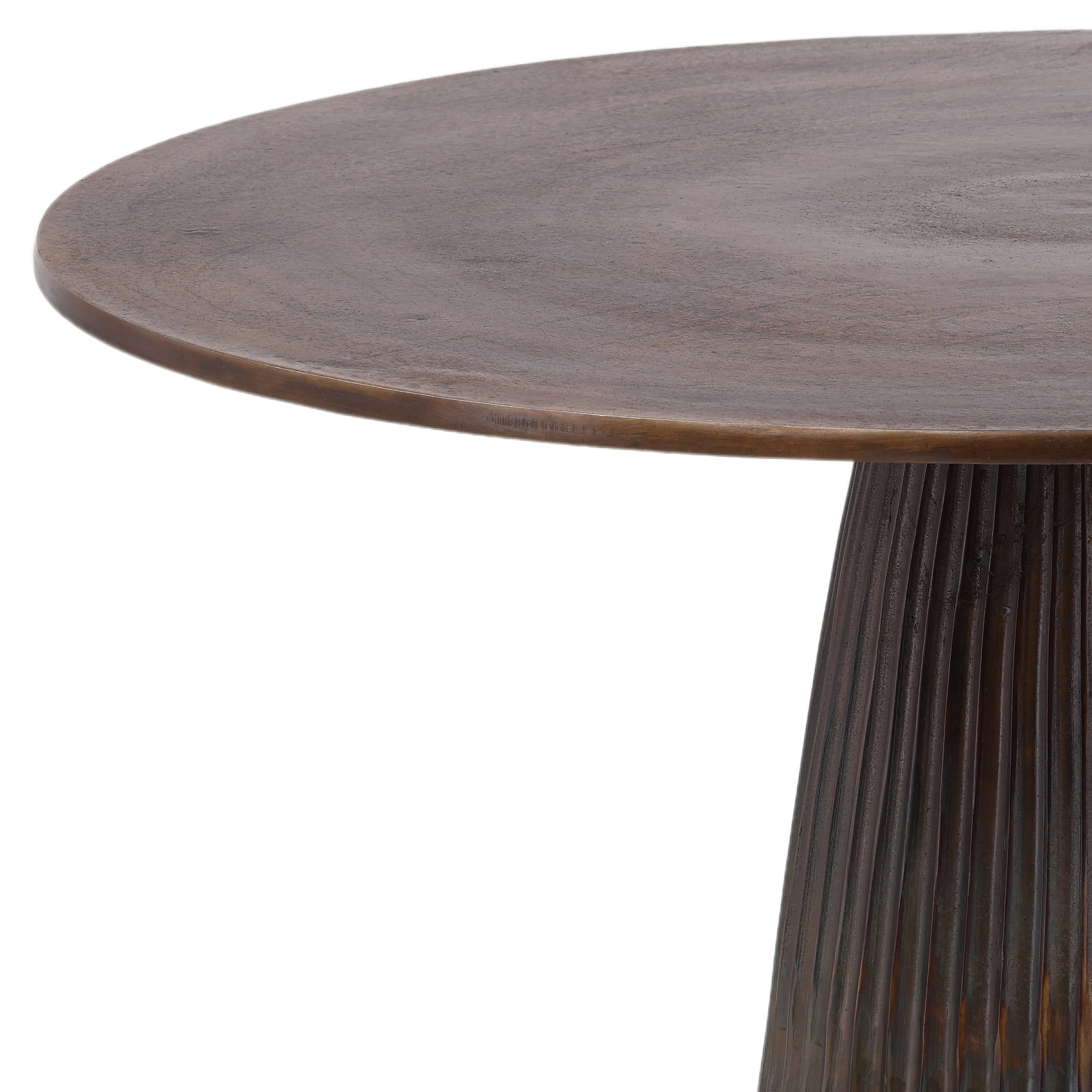 Aramis Bistro Table Bronze, Dining Table by Dovetail, 35" width x 30" height x 35" depth View 4