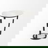 Bombola I (Small) 15L x 15W White Round Marble Top with Black Metal Frame Accent Table thumbnail 5