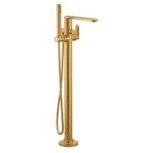Online Designer Bathroom Greenfield Floor Mounted Tub Filler with Built-In Diverter - Includes Hand Shower