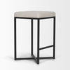 Frodo Backless 26.5in Seat Counter Stool | Counter White Fabric, Counter & Bar Stool by Mercana, 16.5" length x 16.5" width x 26.5" height thumbnail 9