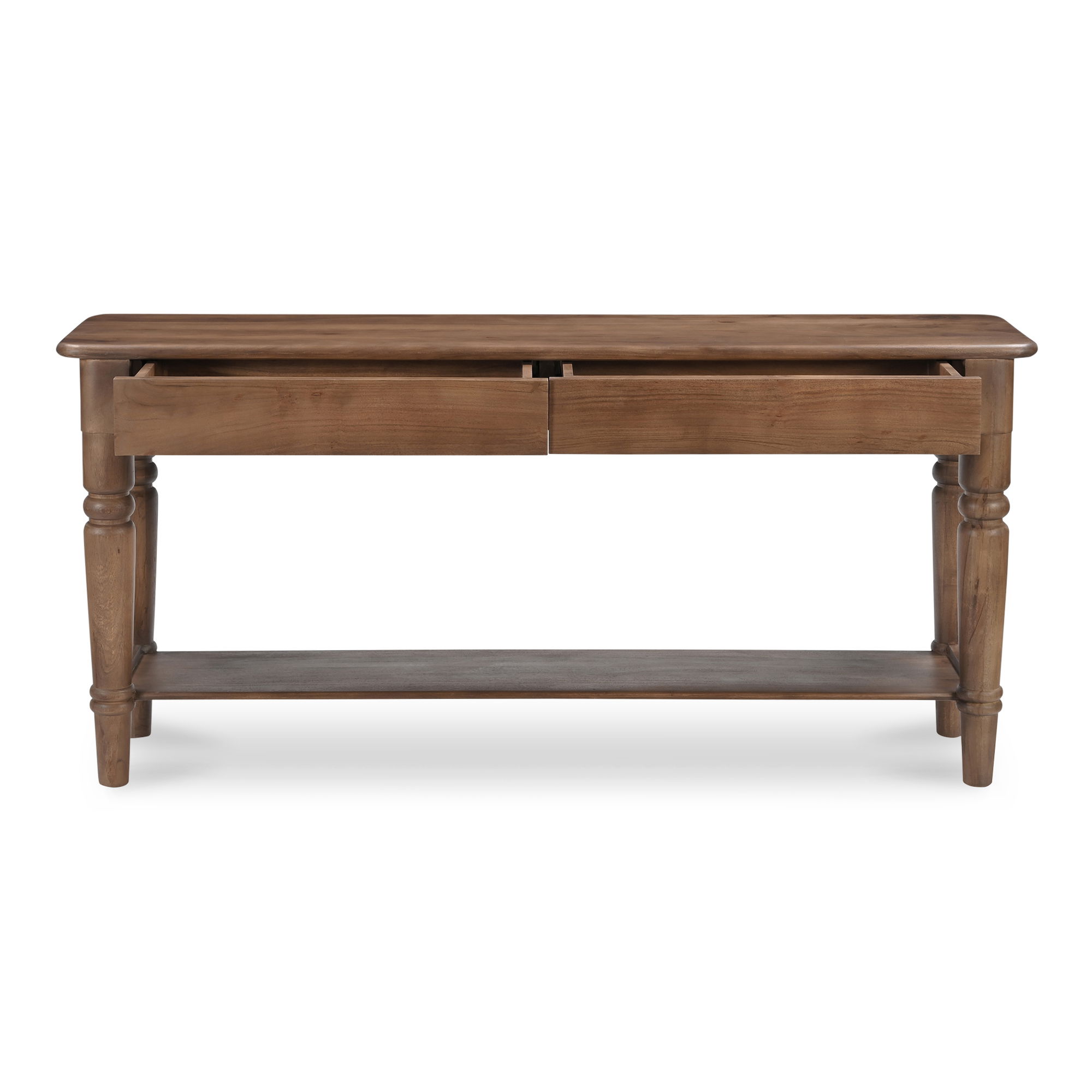 Russet Console Table Brown, by Moe's Home, 65" width x 30" height x 16" depth View 4