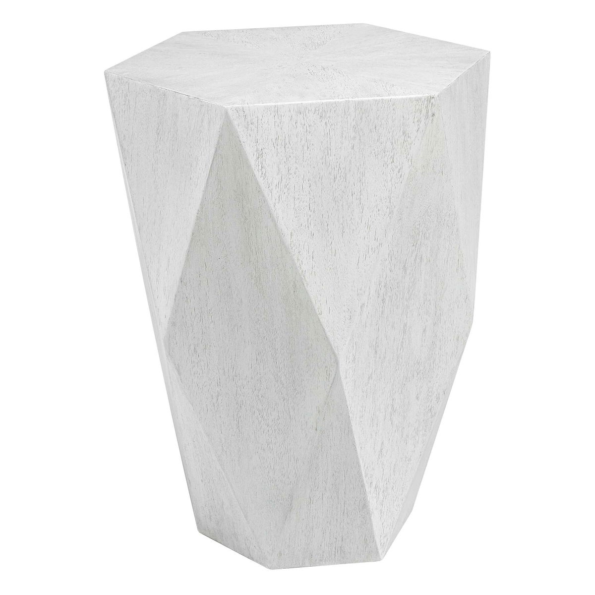 Volker White Side Table, Side & End Table by Uttermost, 18.5" width x 24" height x 17" depth View 5