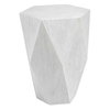 Volker White Side Table, Side & End Table by Uttermost, 18.5" width x 24" height x 17" depth thumbnail 5