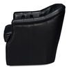 Coolidge Leather Swivel Chair, Black, Seating by Sarreid, 30" length x 28" width x 31" height thumbnail 9