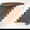 Enzo 32' Round Tabletop with Fluted Wood Base Foyer Accent Table thumbnail 3