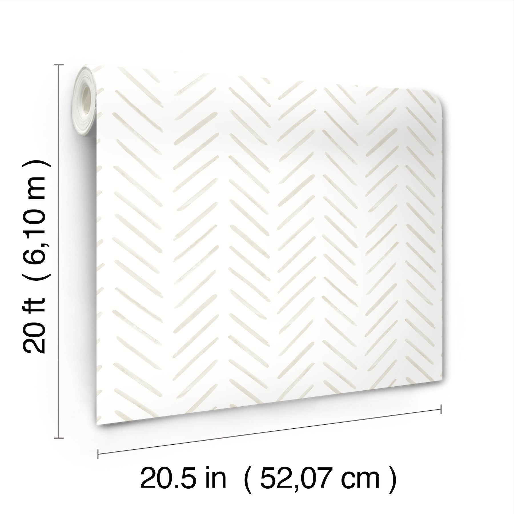 Painted Herringbone Sand Peel & Stick Wallpaper Painted Herringbone Sand Peel & Stick Wallpaper large image