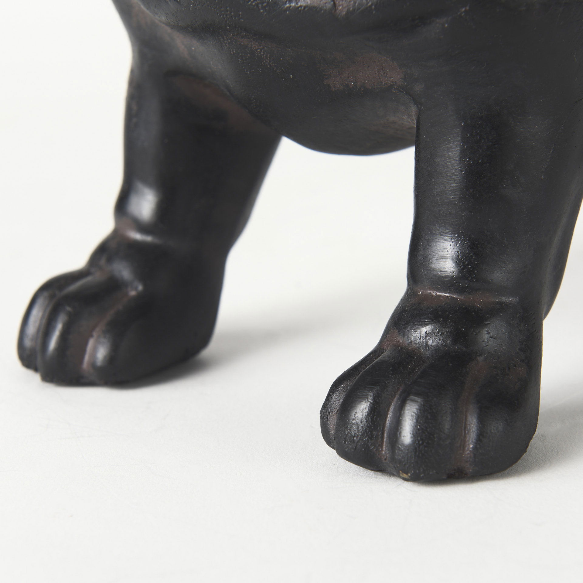Hugo 5L x 13W Black Resin Bulldog, Decorative Object by Mercana, 5" length x 12.99" width x 8.27" height View 10