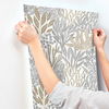 Coral Leaves Taupe & Black Wallpaper thumbnail 5