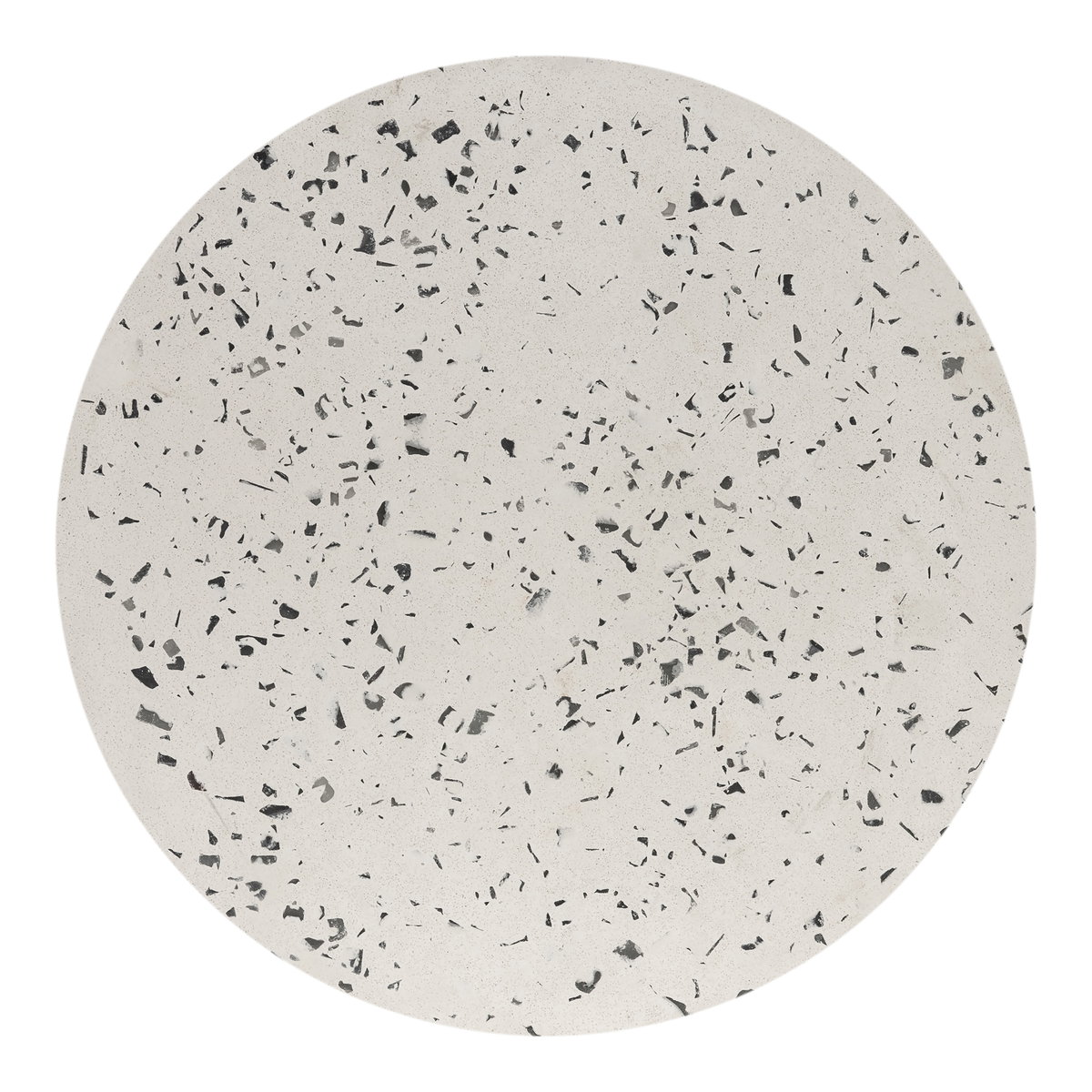 Lyon Outdoor Stool White Terrazzo, Outdoor Chair by Moe's Home, 1'3" width x 1'5.7" height x 1'3" depth View 6