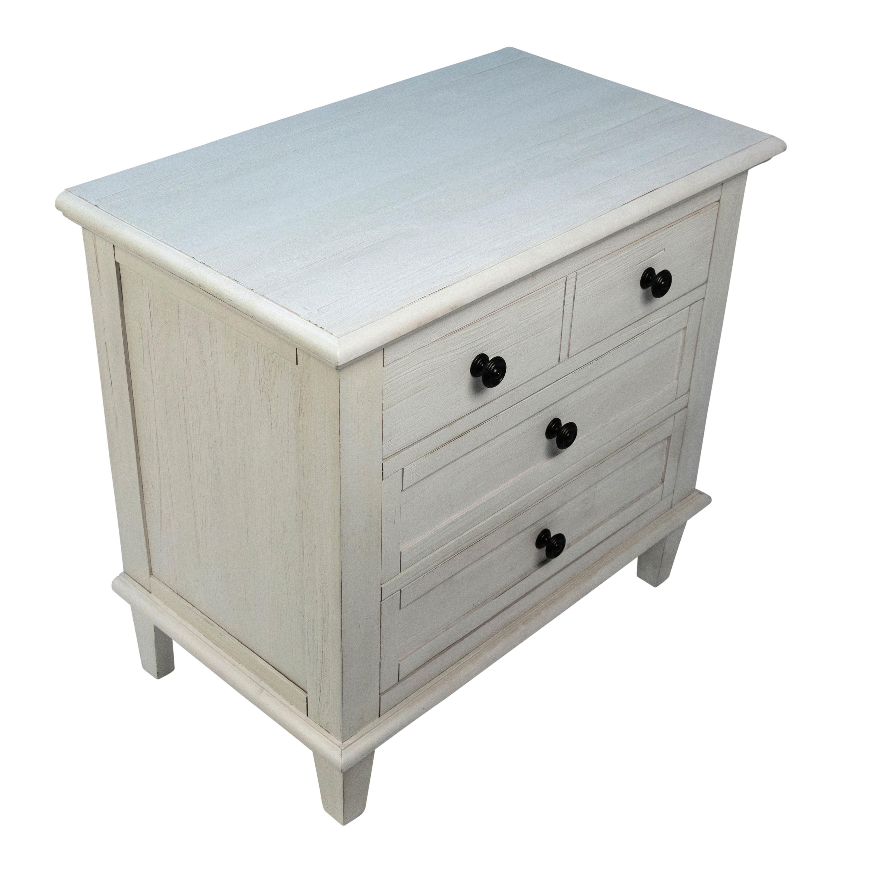 Lugano Nightstand With 3 Drawers large image 