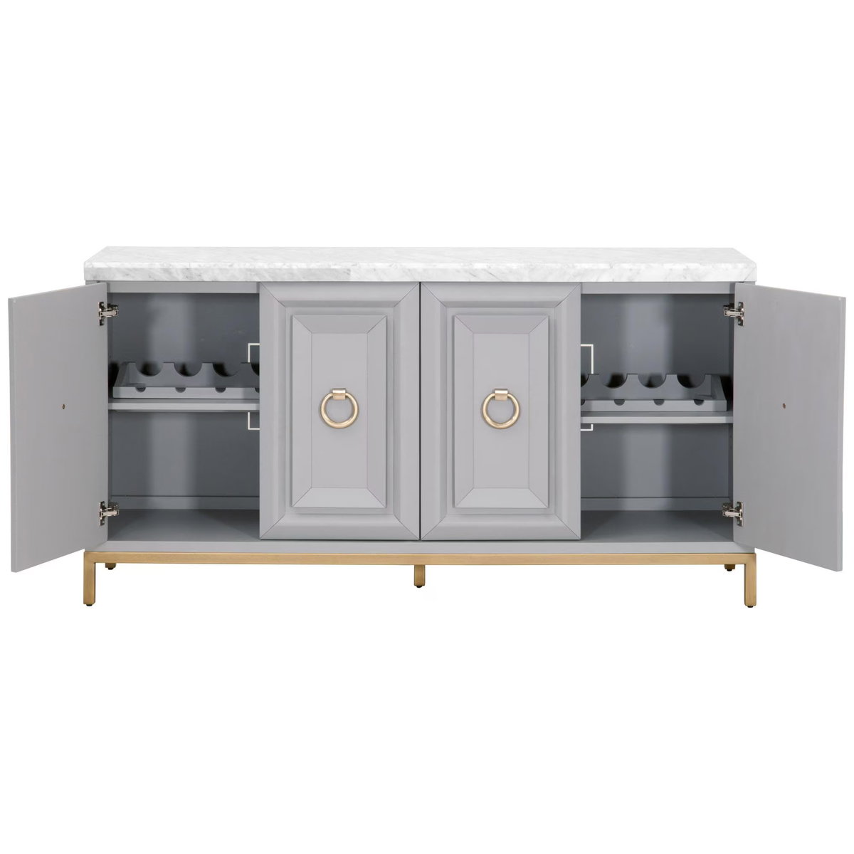Azure Carrera Media Sideboard, Cabinets & Sideboard by Essentials for Living, 71" width x 36" height x 19" depth View 2