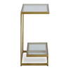 Musing Brushed Brass Accent Table, Side & End Table by Uttermost, 18" width x 24.25" height x 12" depth thumbnail 6
