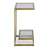 Musing Brushed Brass Accent Table, Side & End Table by Uttermost, 18" width x 24.25" height x 12" depth thumbnail 6