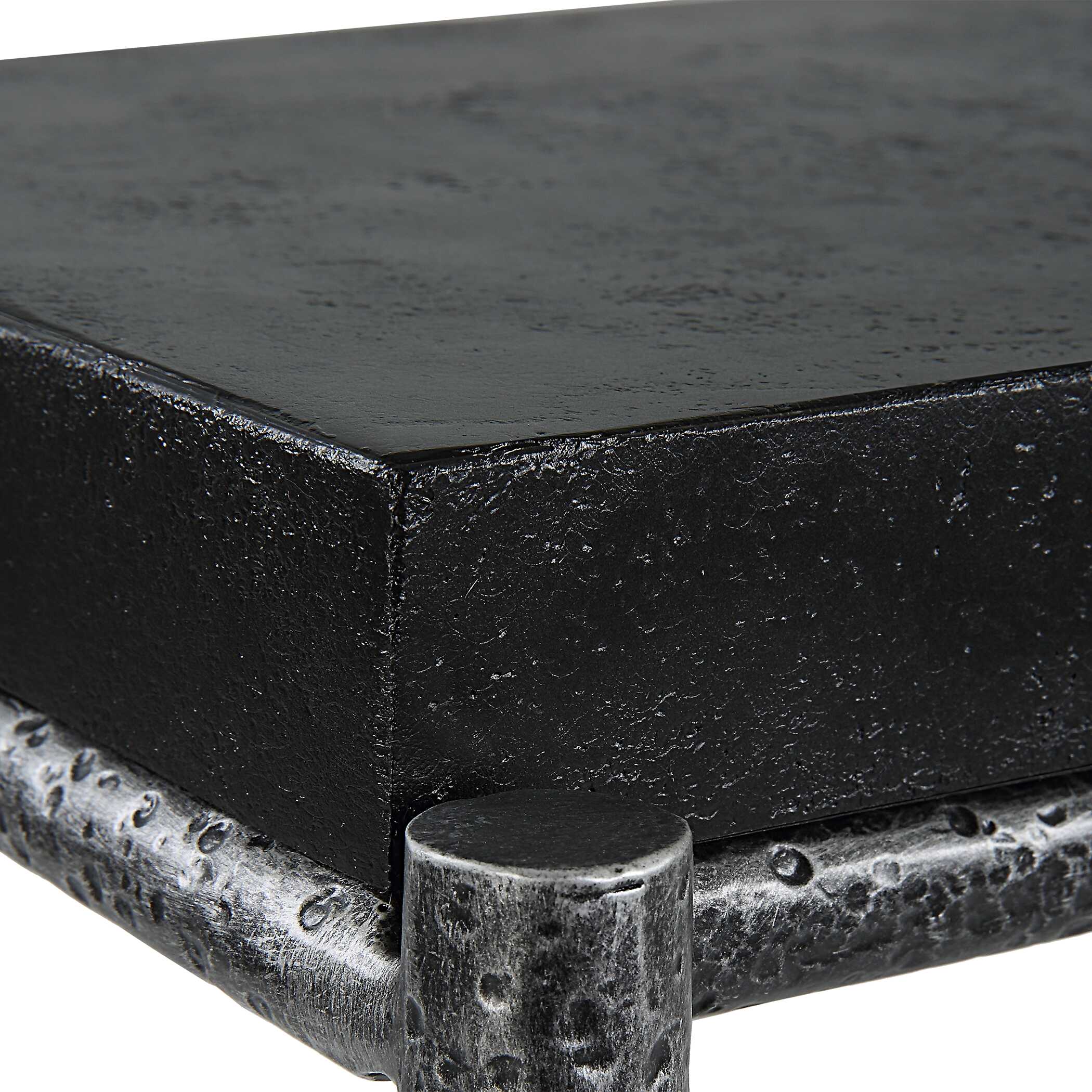 Crescendo Black Concrete Console Table large image 