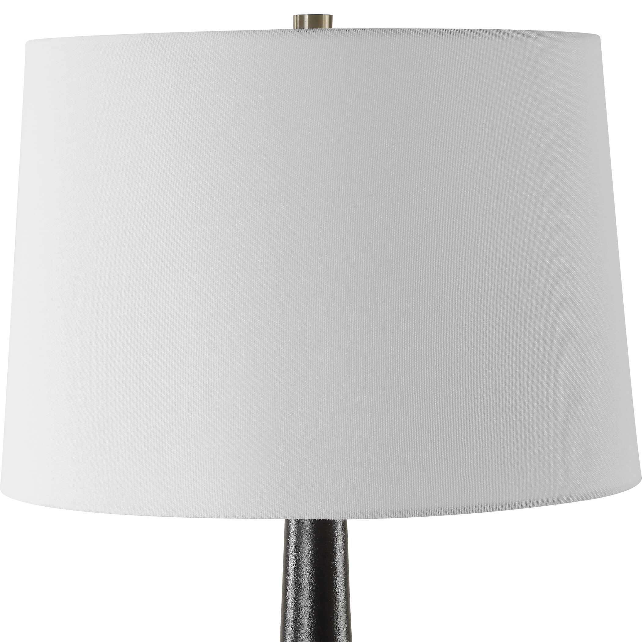 Foster Black Glaze Table Lamp, by Uttermost, 16" width x 26" height x 16" depth View 6