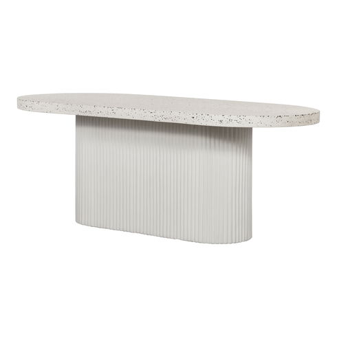 Lyon Outdoor Dining Table White Terrazzo