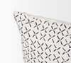Jayden 14x26 Cream with Black Print Linen Lumbar Pillow Cover, Decorative Pillow by Mercana, 14" length x 26" width x 0.2" height thumbnail 8