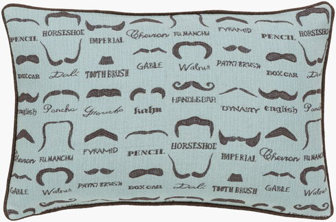 Wax that Stache Lumbar Pillow