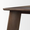 Jonan 94'L x 42'W Rectangular Dining Table | Dark Brown Wood | Seats 8, by Mercana, 94" length x 42" width x 30" height thumbnail 9