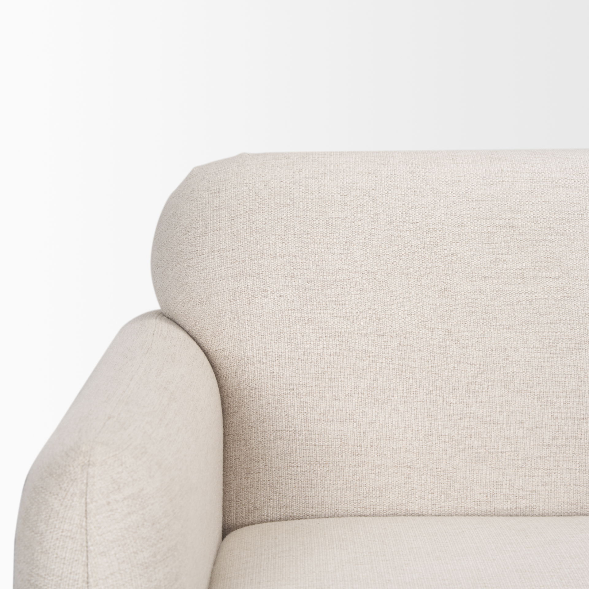 Hale Sofa with Medium Brown Wood and Oatmeal Fabric large image 