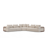 Warner Oatmeal 3 Piece Sofa Set with Corner Piece thumbnail 0