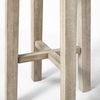 Brahma 26' Total Height White Washed Wood Stool thumbnail 9