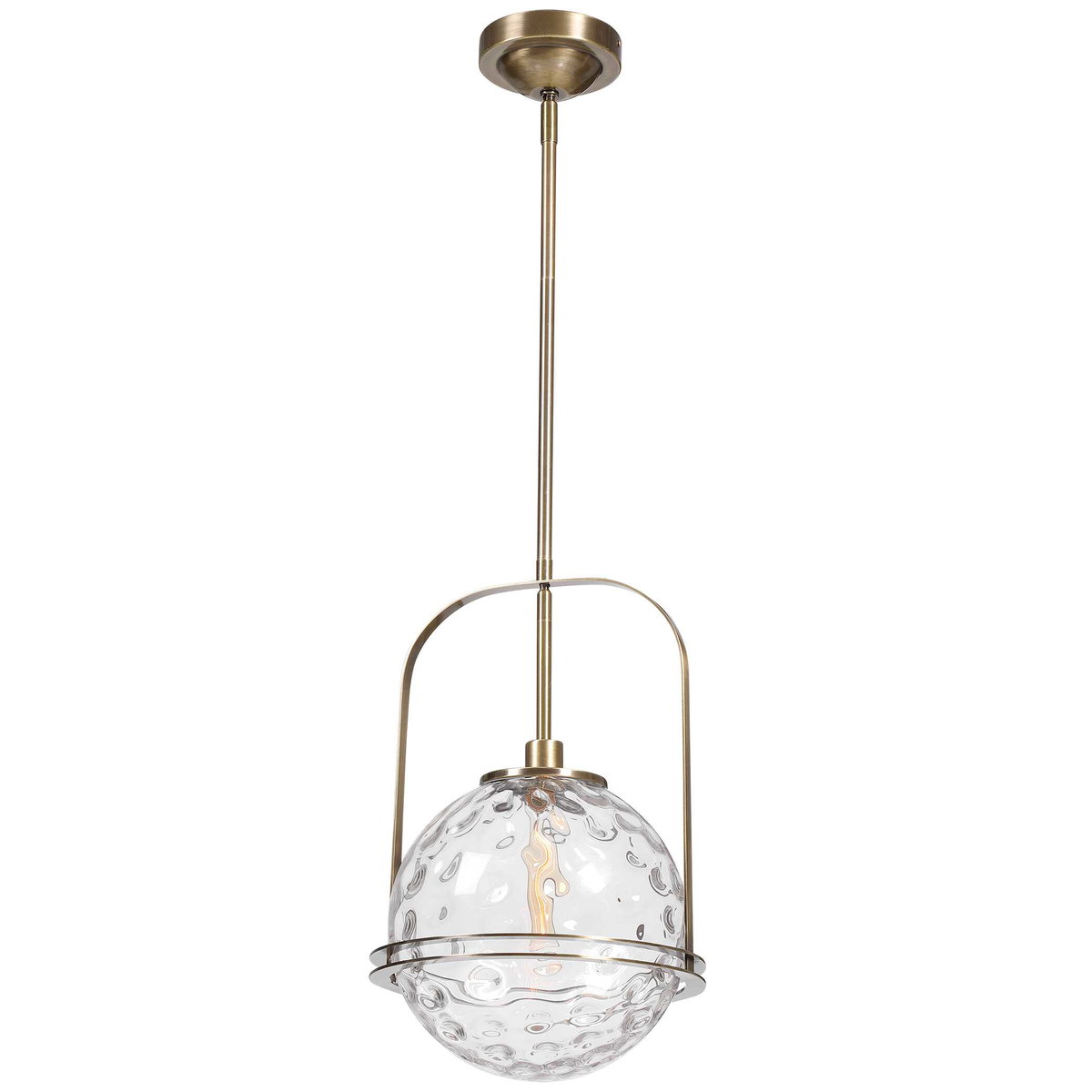 Mimas 1 Light Globe Pendant, Mini Light Pendant by Uttermost, 13" width x 20.25" height x 13" diameter x 13" depth View 6