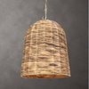Rotorua 1 Light Sea Grass Pendant, Mini Light Pendant by Uttermost, 13.75" width x 19" height x 13.75" diameter x 13.75" depth thumbnail 2