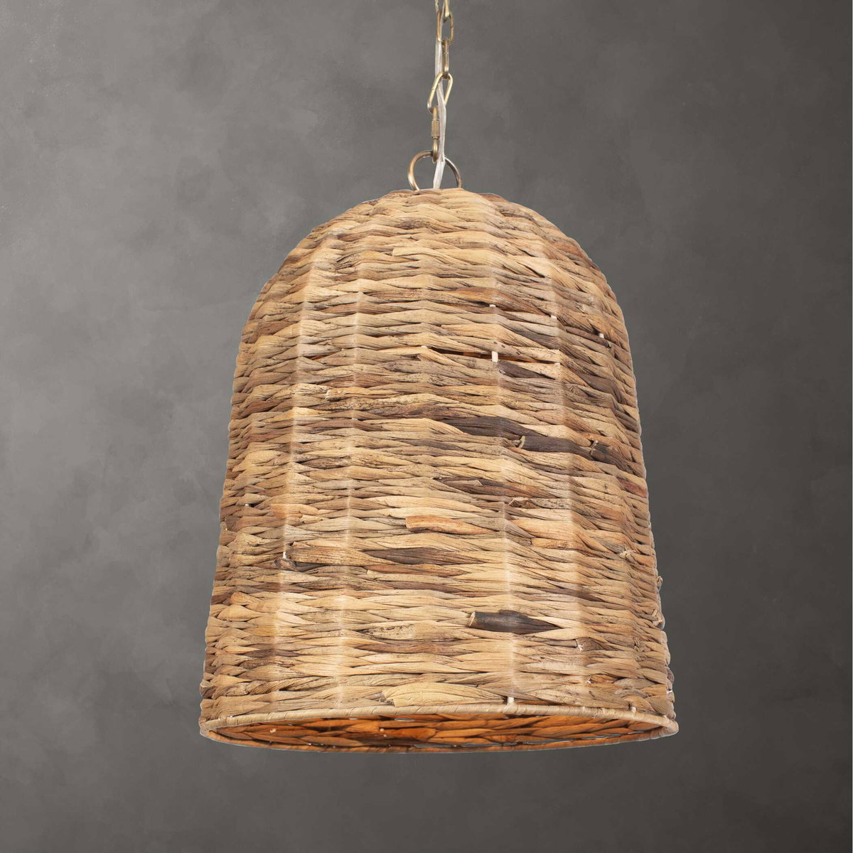 Rotorua 1 Light Sea Grass Pendant, by Uttermost, 1'1.75" width x 1'7" height x 1'1.75" diameter x 1'1.75" depth View 2