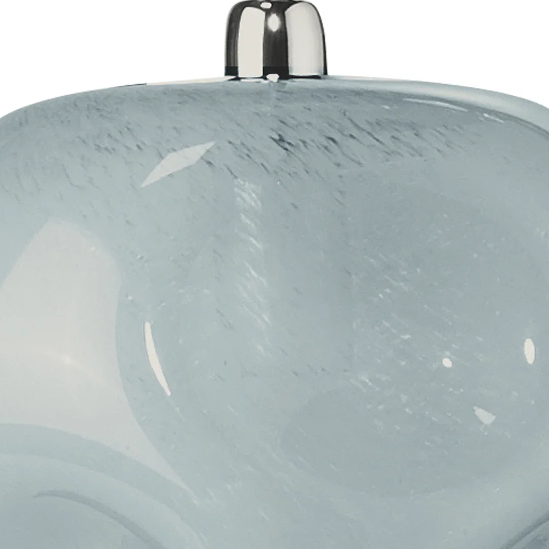 Dimpled Glass Pendant Large In Glass, by Jamie Young, 9" width x 12" height x 9" depth View 3