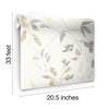 Linden Flower Tan Wallpaper, by York Wall, 33' length x 1'8.5" width x 0.02" depth thumbnail 7