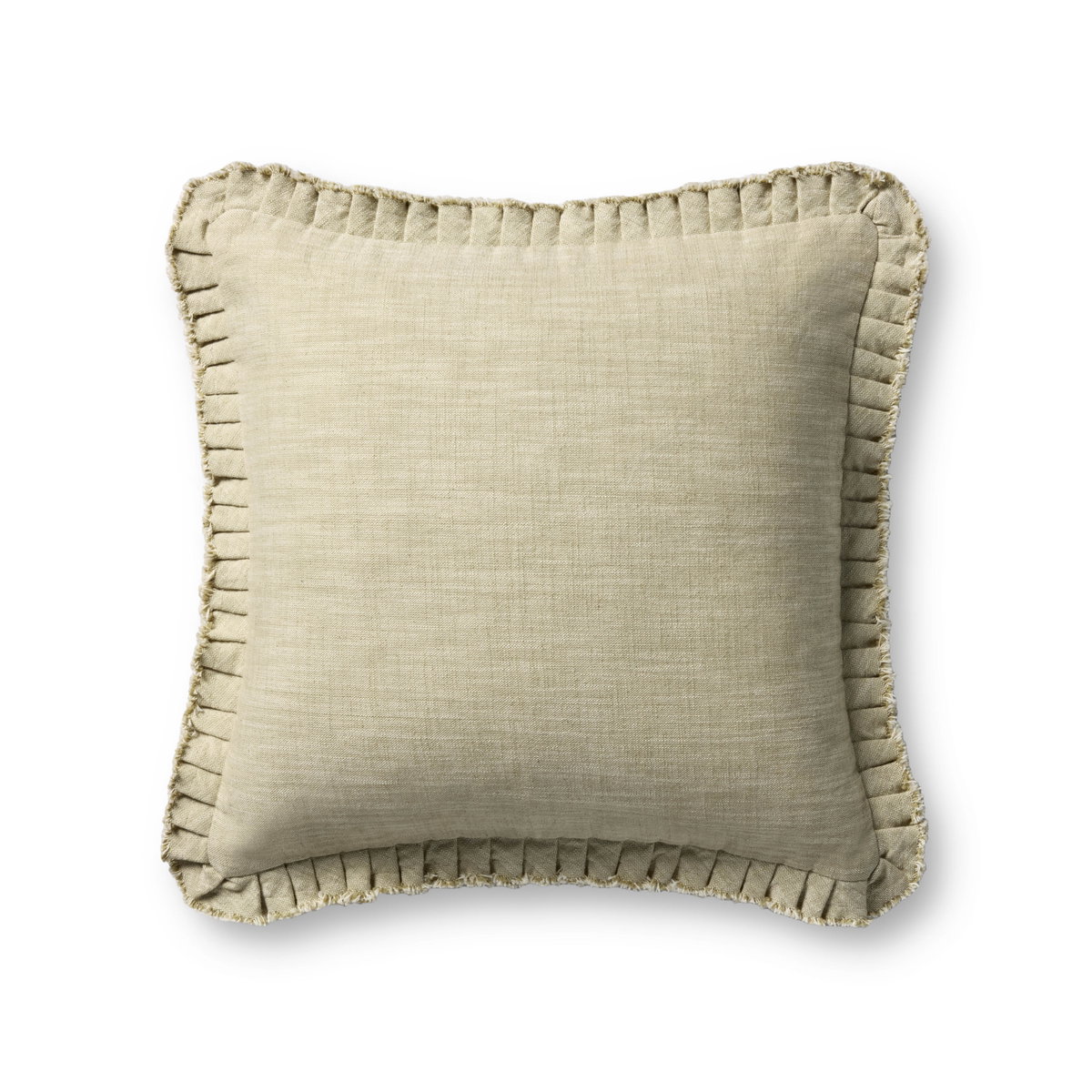 Loloi Green Pillow, Decorative Pillow, 20" length x 20" width View 1