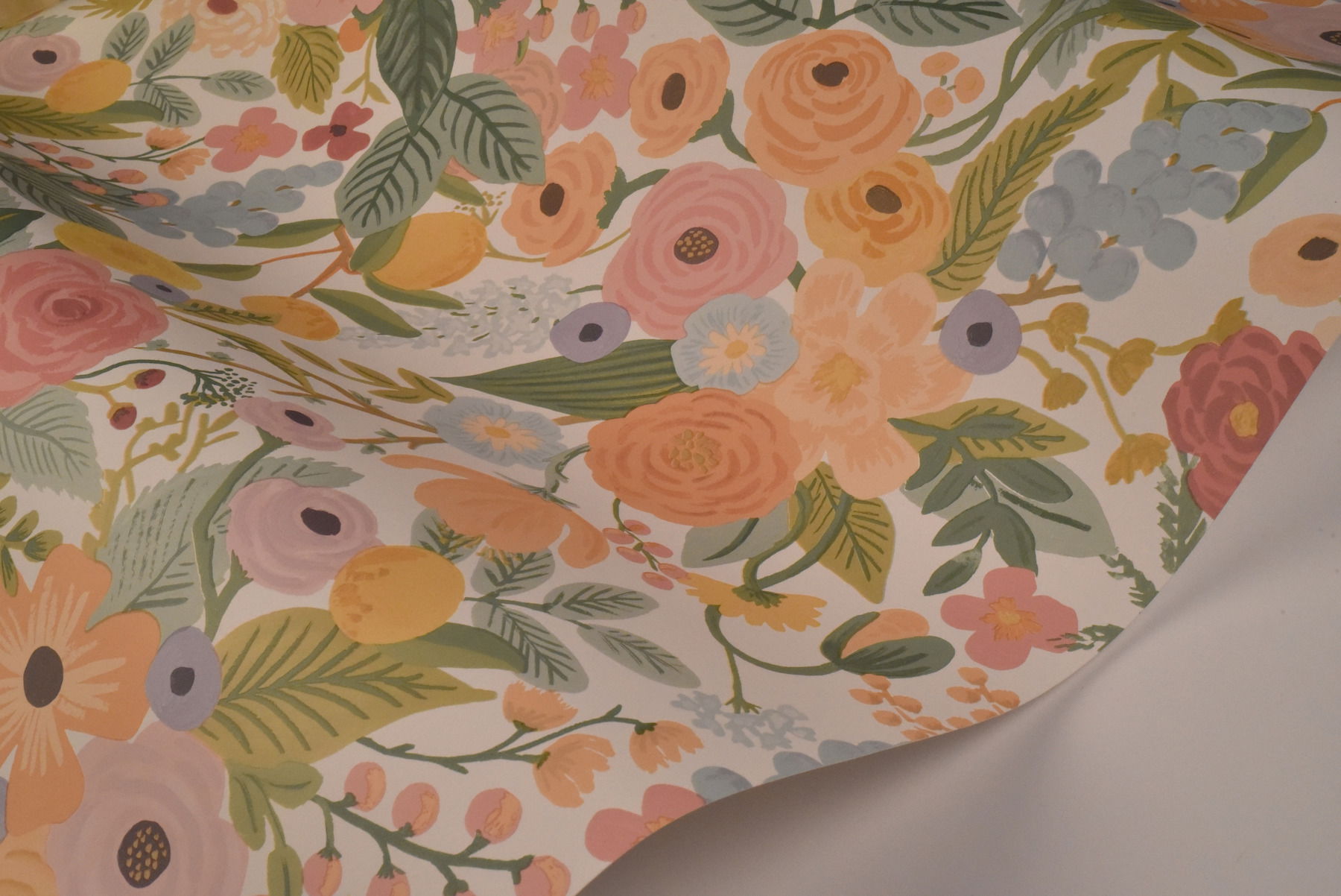Garden Party Pastel Peel & Stick Wallpaper large image 