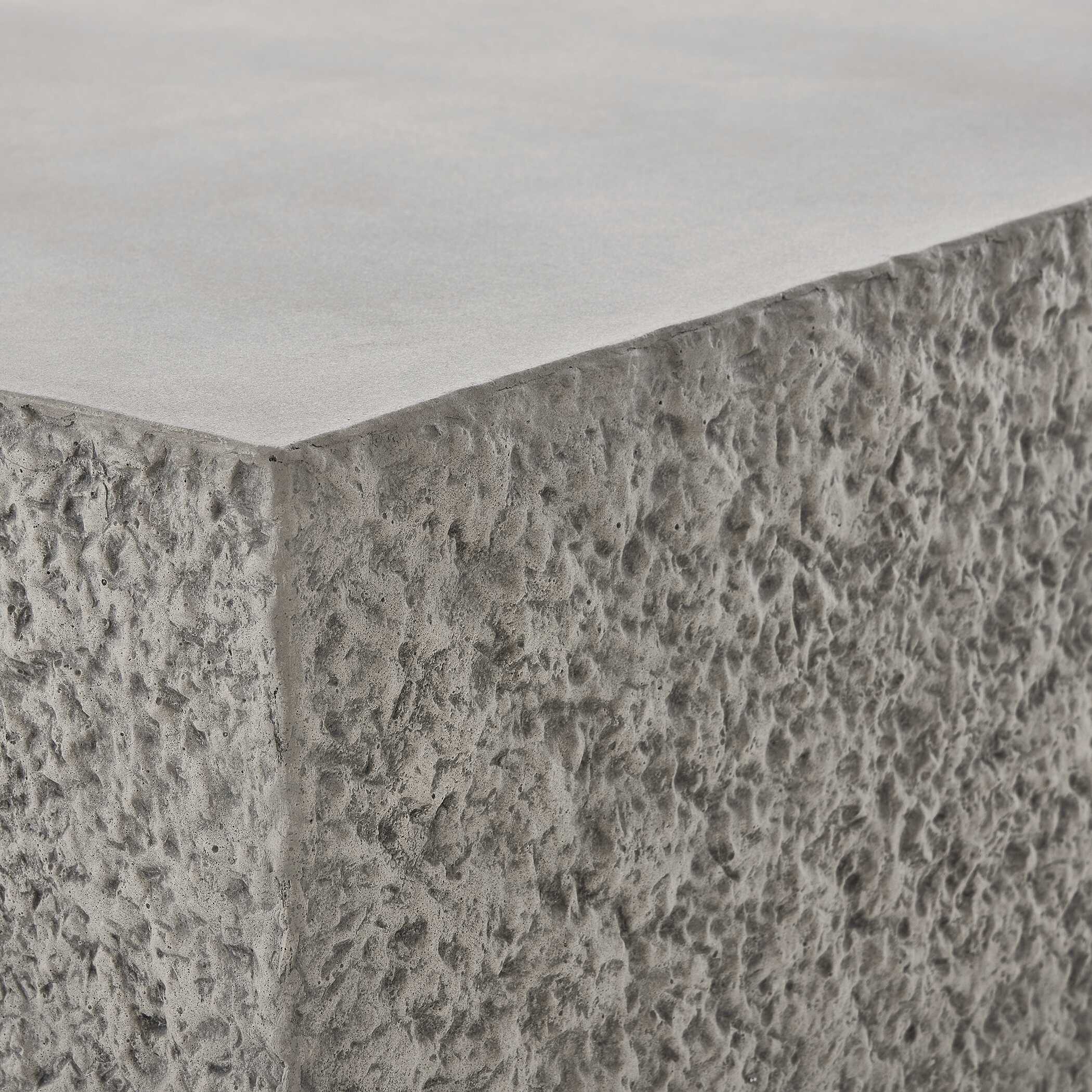 Hesston Outdoor Concrete Coffee Table large image 