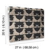 Reclining Cheetahs Black Peel & Stick Wallpaper thumbnail 7