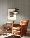 Broken Boucle Stripe Putty & Blue Wallpaper thumbnail 2