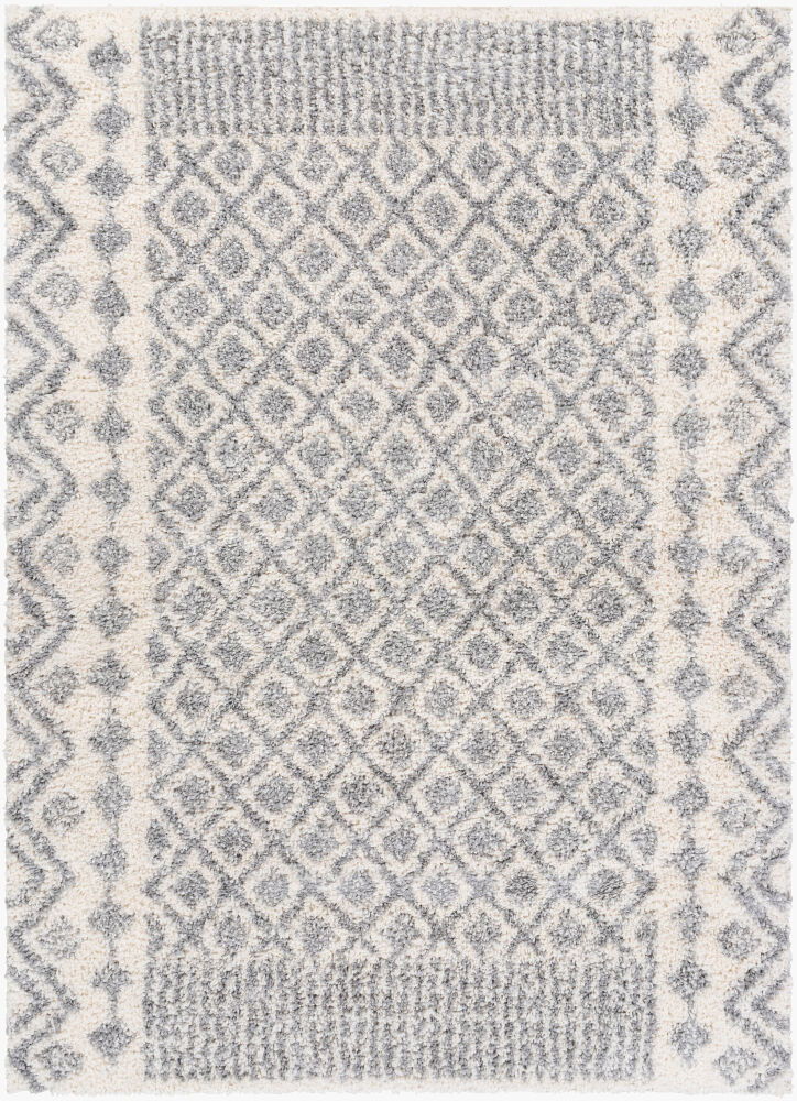 Deluxe Shag Machine Woven Rug, by Surya, 7'2.61" length x 5'2.99" width