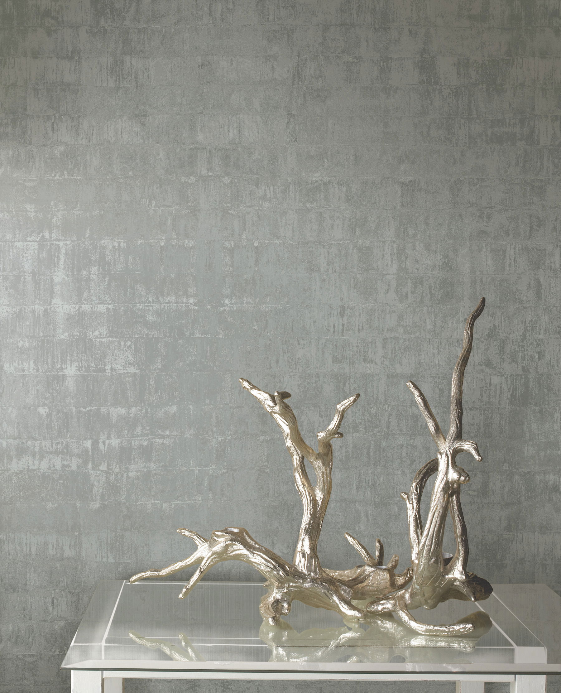 Liquid Metal Silver Wallpaper large image 