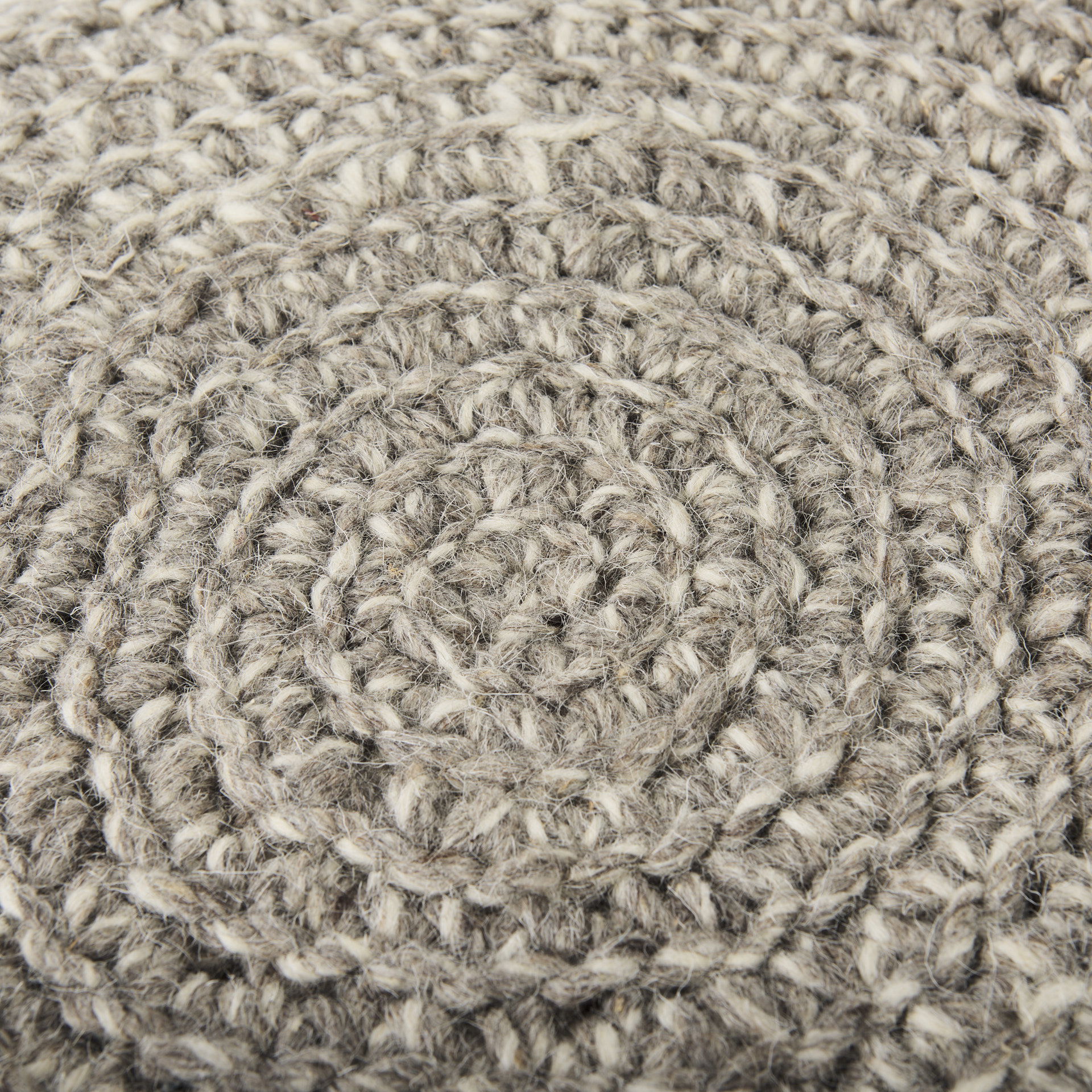 Bina  Taupe 4 Legged Wool Stool large image 