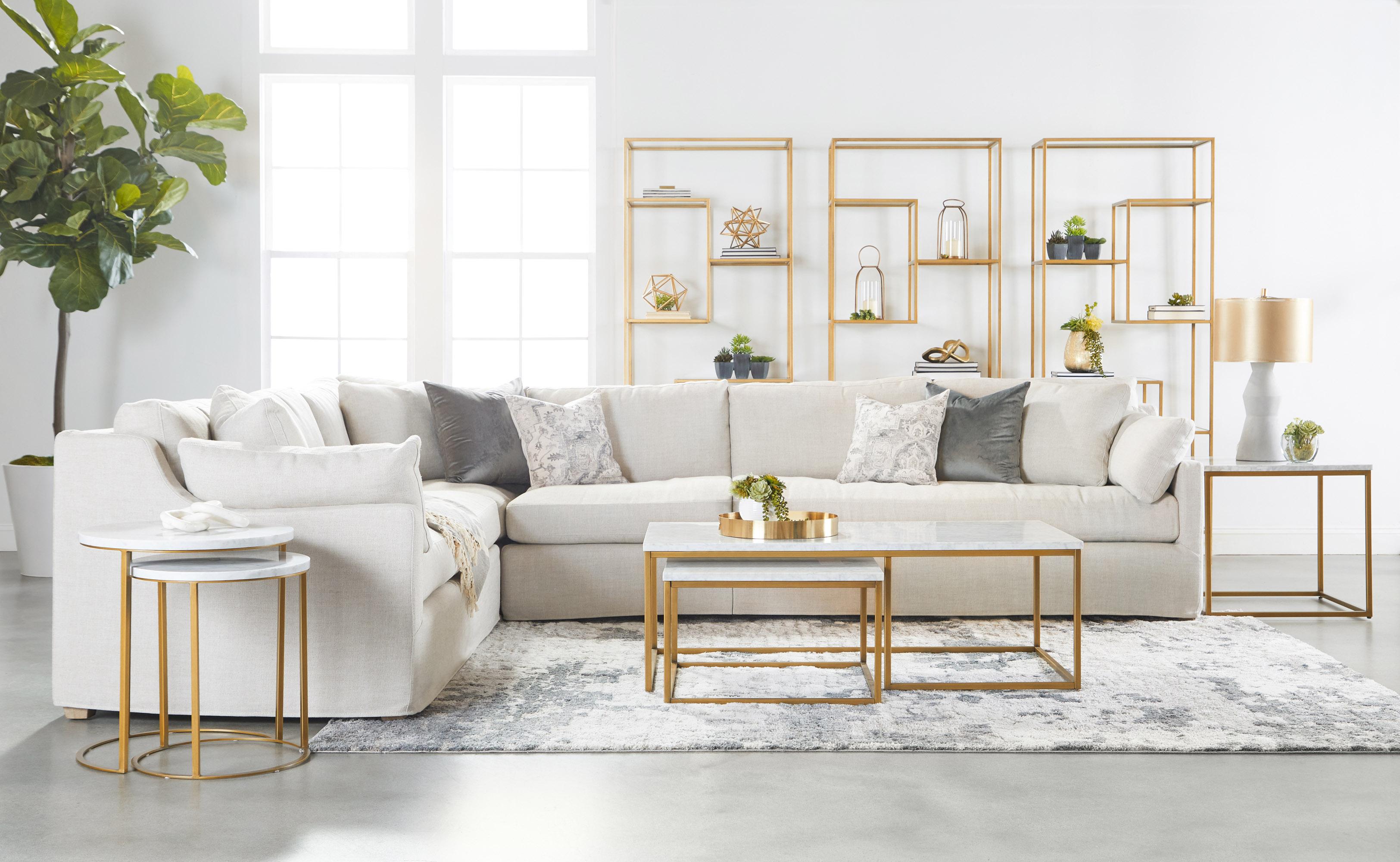 Lena Modular Slipcover 2-Seat Right Slope Arm Sofa Lena Modular Slipcover 2-Seat Right Slope Arm Sofa large image
